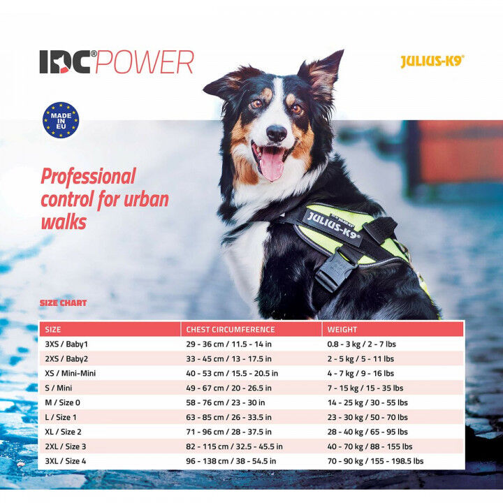 Hundegeschirr Julius K9 IDC Schwarz S