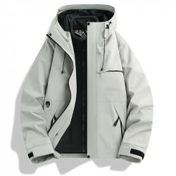 Graphene Outdoor Jacket For Men And Women Threeinone Windproof And Waterproof Hiking Hooded Mountaineering Jacket