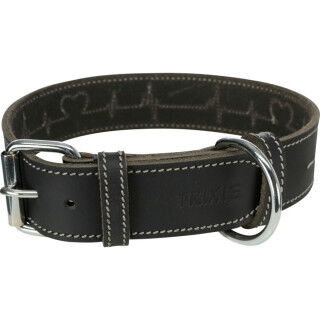 Hondenhalsband Trixie Heartbeat Zwart L 47-55 cm
