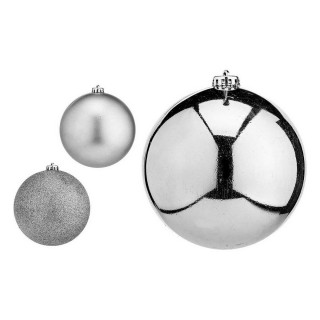 Christmas Baubles Krist+ Silver Plastic Ø 15 cm 6 Units