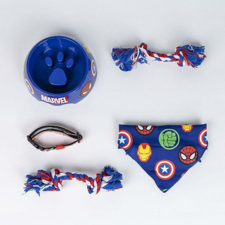 Willkommensgeschenkset für Hunde The Avengers Blau 28,0 x 30,0 x 6,8 cm 5 Stücke