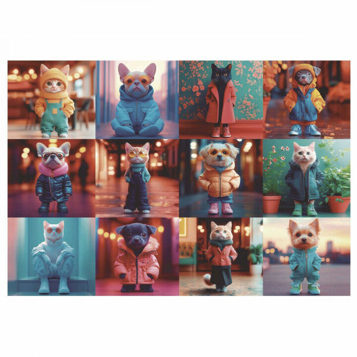 Puzzle Educa 20219 Fashion Animals