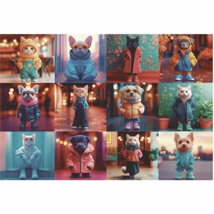 Puzzel Educa 20219 Fashion Animals