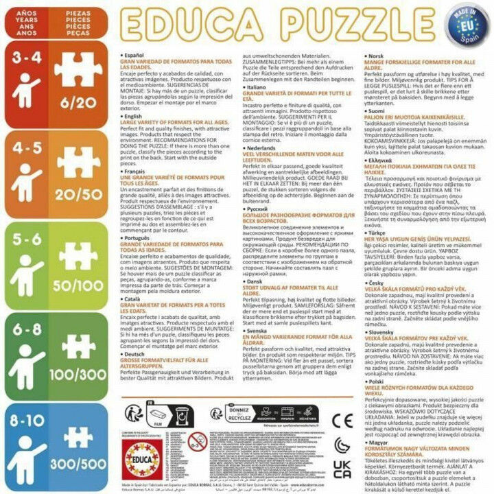 Puzzel Educa 20219 Fashion Animals