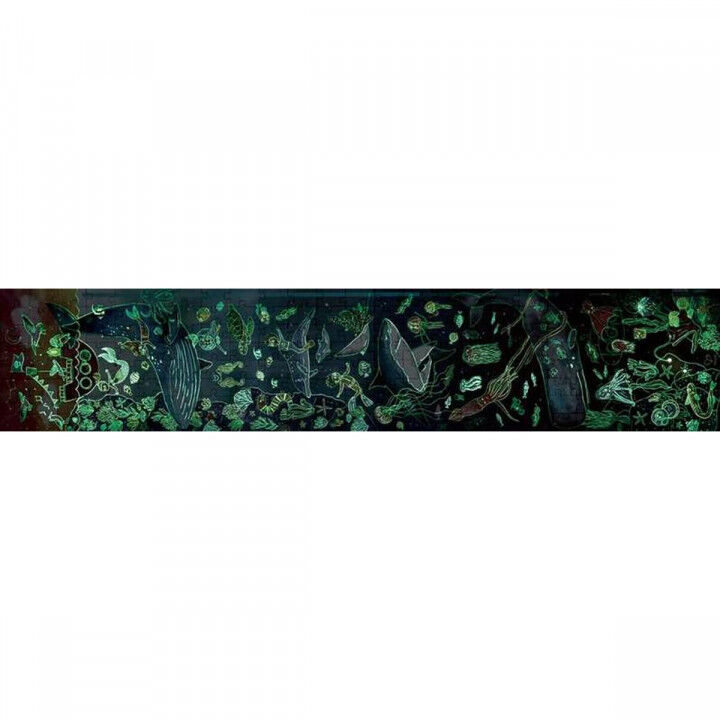 Puzzle Hape 150 x 30 cm 150 x 30 x 0,2 cm Marineblau 200 Stücke