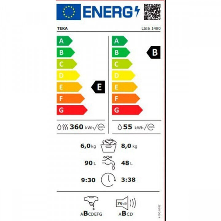 Lavatrice - Asciugatrice Teka LSI61480 8kg / 6kg 1400 rpm