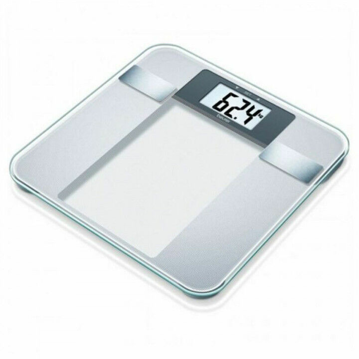 Digital Bathroom Scales Beurer 760.30 Silver Glass