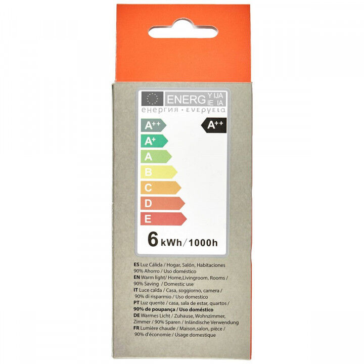 Lampadina LED Sferica Silver Electronics 1980627 E27 6W 3000K A++ (Luce Calda)