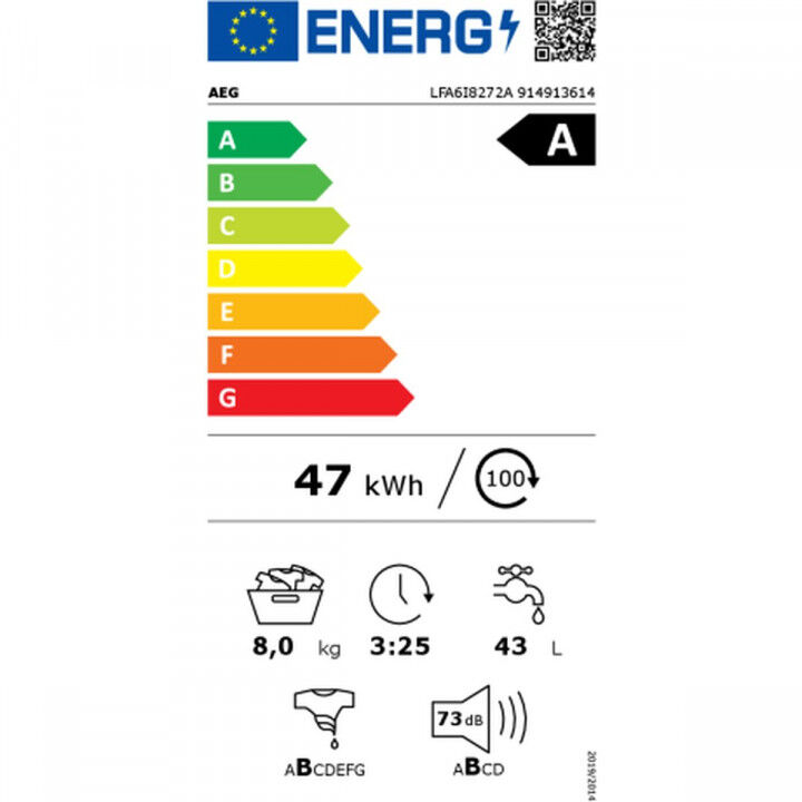 Lavatrice Aeg LFA6I8272A Bianco 8 kg 1200 rpm