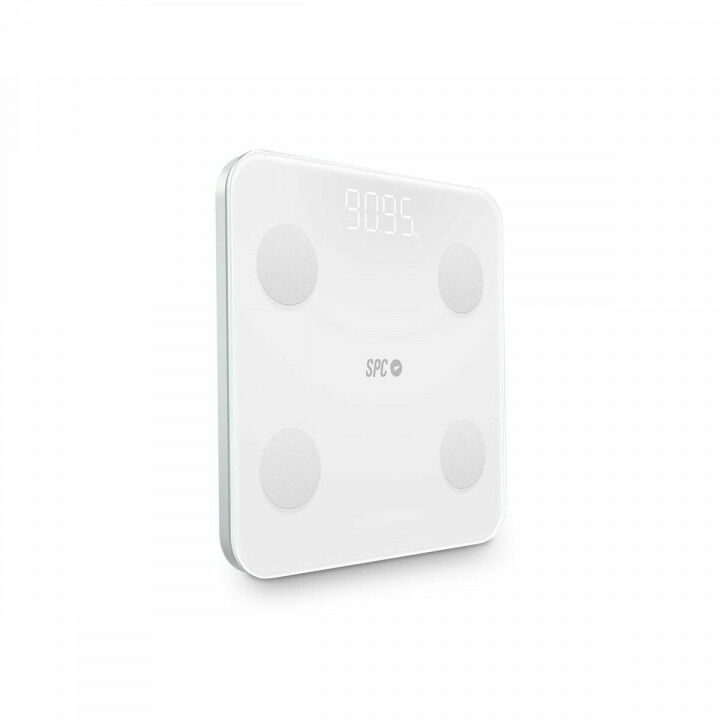 Bilancia Digitale da Bagno SPC ATENEA FIT 3 Bianco Vetro Temperato 180 kg 150 kg 1,5 Kg
