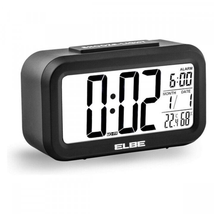 Reloj Despertador ELBE RD-668 Negro 4,4"