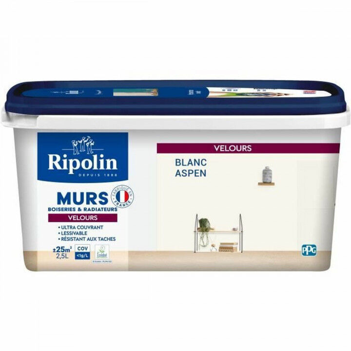 Peinture d'Apprêt Ripolin Blanc 2,5 L Mat