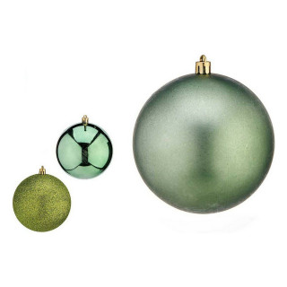 Kerstballen Krist+ Groen Plastic Ø 10 cm 6 Stuks