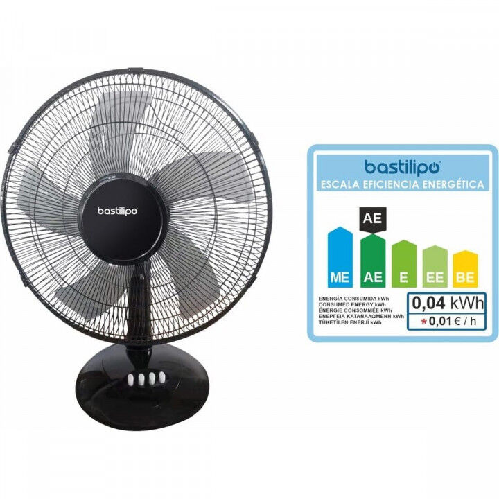 Ventilatore da Tavolo Bastilipo BARROSA Nero 50 W
