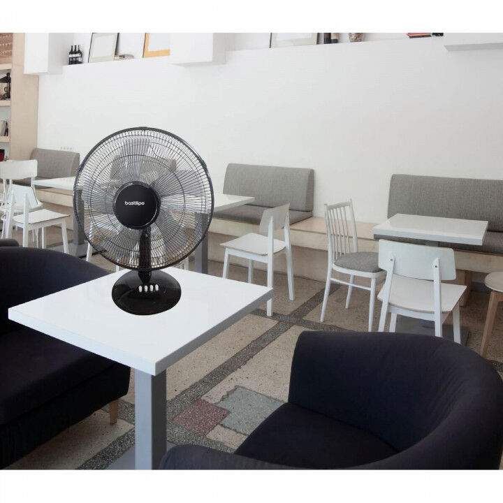 Tischventilator Bastilipo BARROSA Schwarz 50 W
