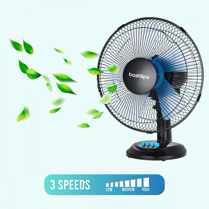 Ventilatore da Tavolo Bastilipo BARROSA Nero 50 W