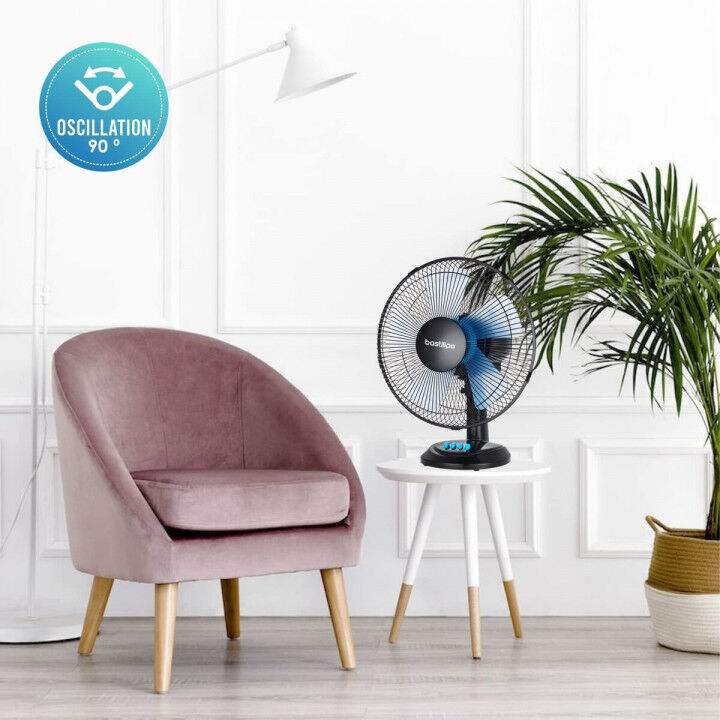 Ventilatore da Tavolo Bastilipo BARROSA Nero 50 W