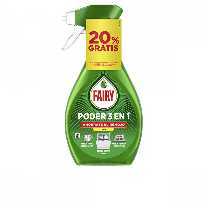 Liquid Dishwasher Fairy PODER 3 EN 1 500 ml