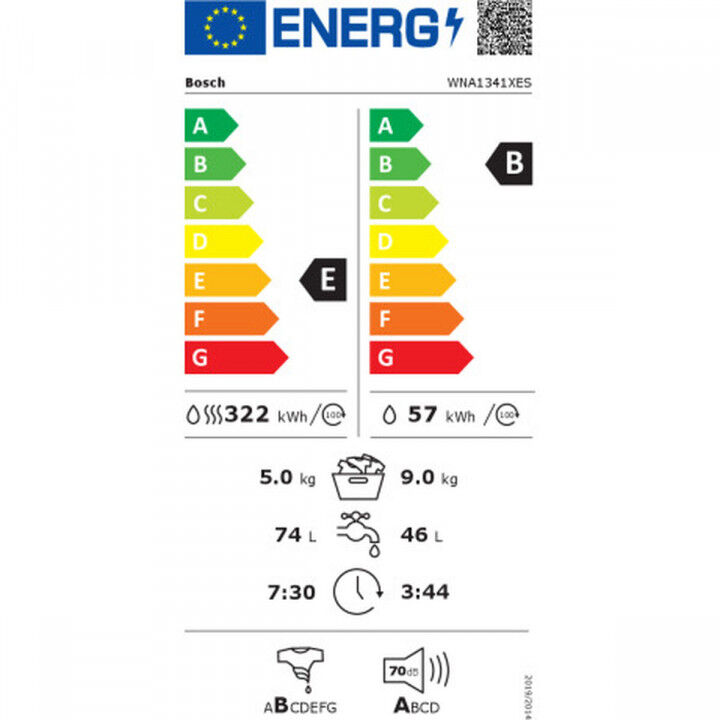 Lavadora - Secadora BOSCH WNA1341XES 1400 rpm 5 kg 9 kg