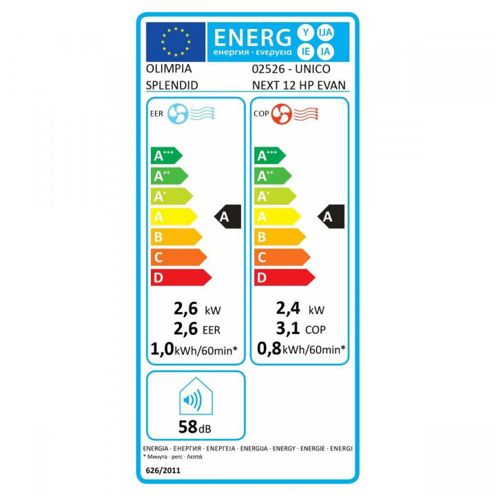 Klimaanlage Olimpia Splendid 02526 Weiß