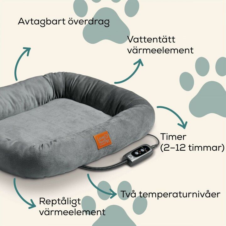 Lit électrique pour animaux de compagnie Beurer PP250 KIRA Gris