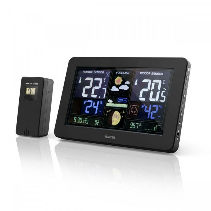 Multi-functioneel Weerstation Hama 00186380 PREMIUM Zwart