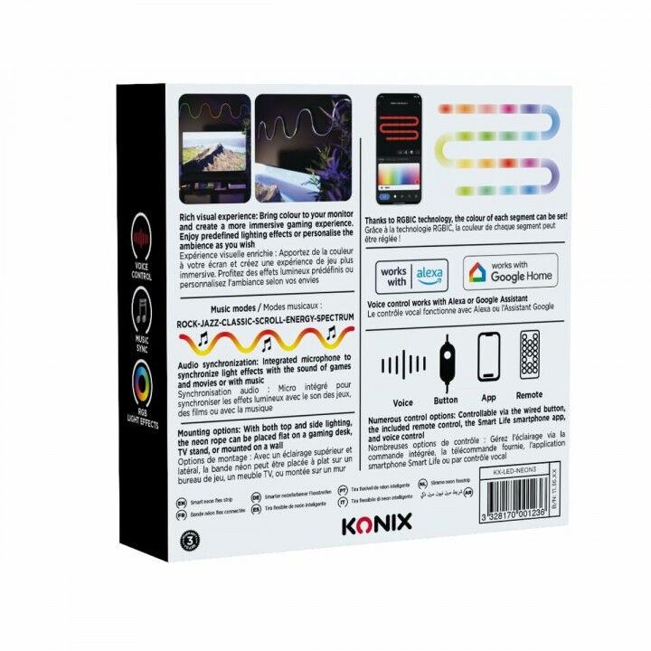LED strips KONIX SMART 3 m Multicolour