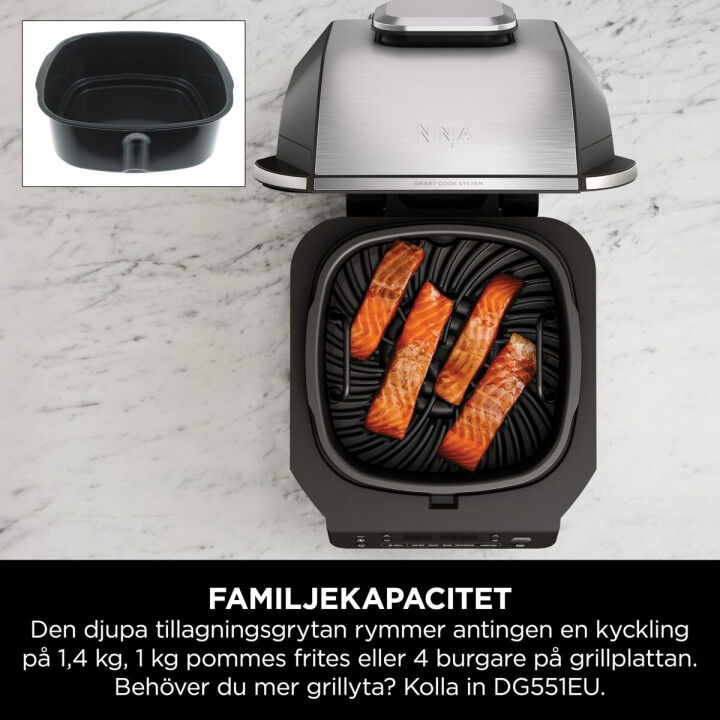 Barbecue Portable NINJA AG351EU 5EN1 Métal Acier inoxydable