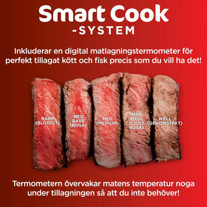 Barbecue Draagbare NINJA AG351EU 5EN1 Metaal Roestvrij staal