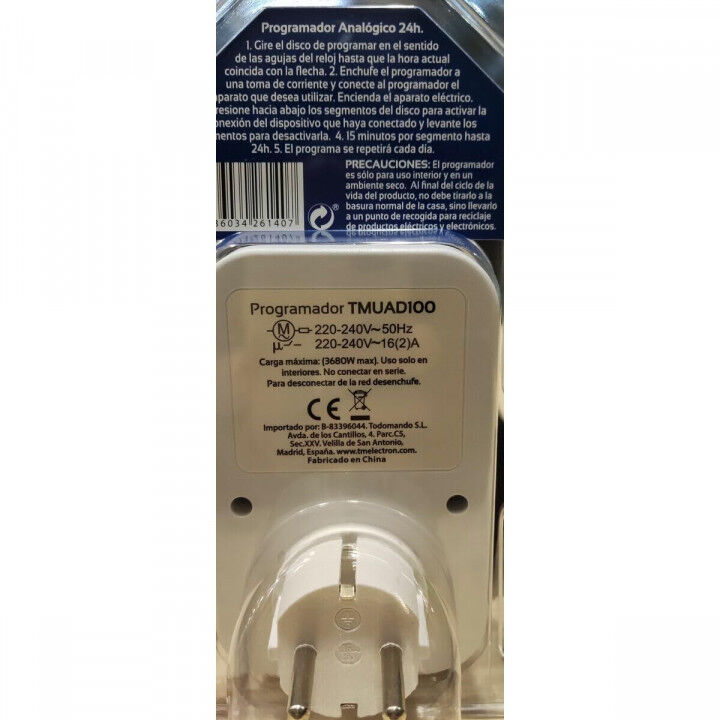 Stecker mit analogem Programmiergerät TM Electron TMUAD100