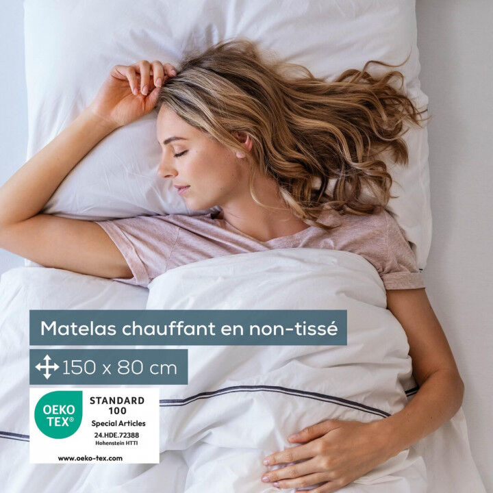 Calientacamas eléctrico Beurer TS17 150 x 80 cm Blanco Gris 100 % poliéster 65 W