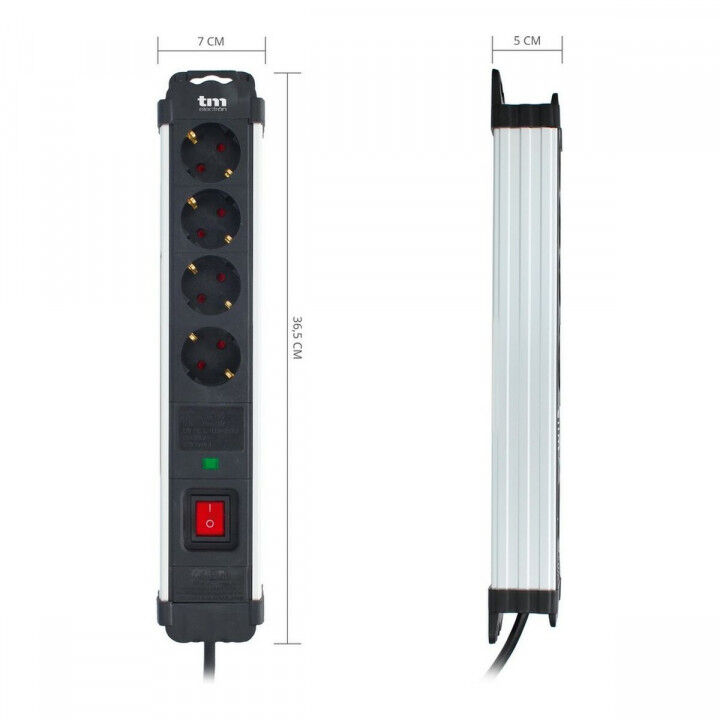 4-socket plugboard with power switch TM Electron TMUAD404