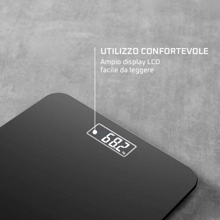 Digital Bathroom Scales Rowenta BS1800V0 Black Tempered Glass 160 kg