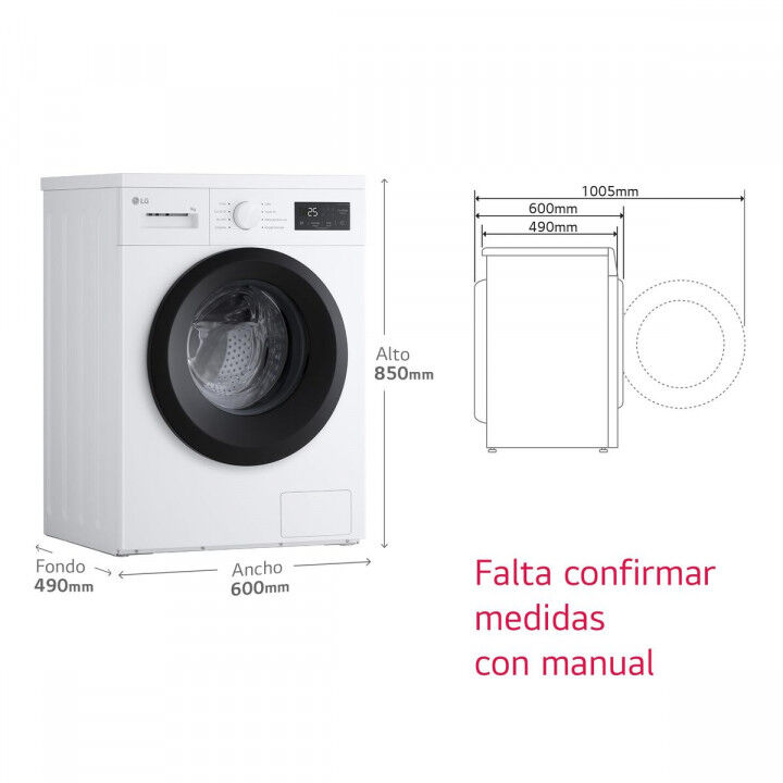 Wasmachine LG F4A1009NWK.ABWQCES 9 kg