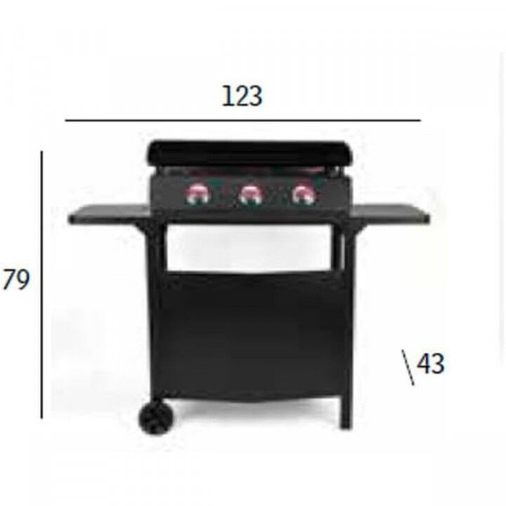 Grill-Tisch Vitrokitchen PGT335N