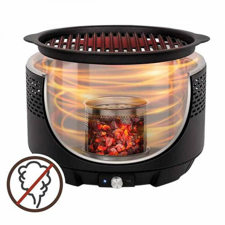Barbecue Portable Aktive Circular Smoke-free Black Ø 34 cm