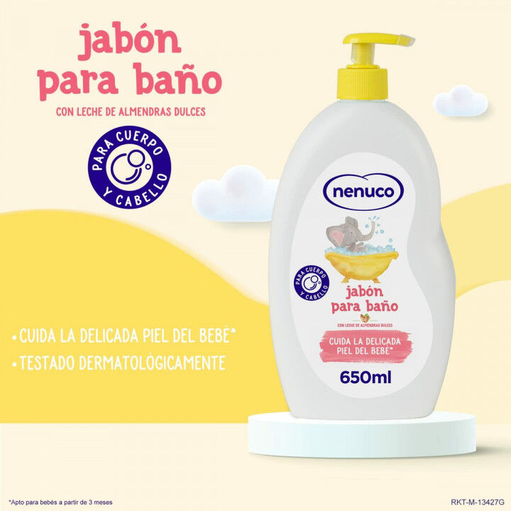 Gel pour Enfant Nenuco BAÑO HIDRATANTE 650 ml