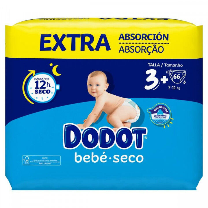 Disposable nappies Dodot Etapas Extra 3 (66 Units)