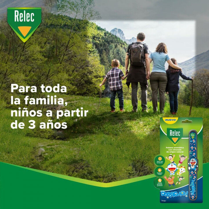 Pulsera Antimosquitos de Citronela Relec Doraemon