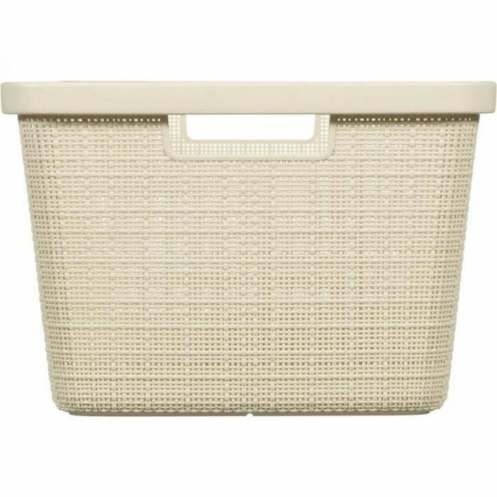 Panier à linge Curver Yute Blanc Plastique 45 L