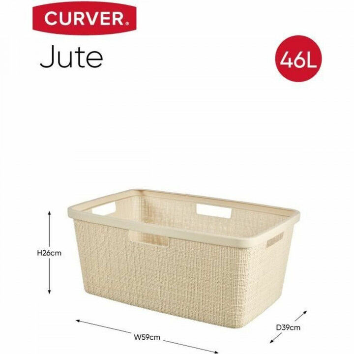 Wasmand Curver Yute Wit Plastic 45 L
