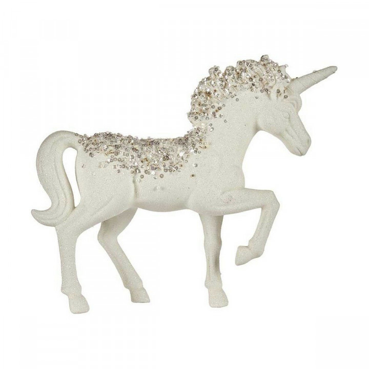 Decorative Figure Krist+ White Unicorn 9,5 x 31 x 40 cm