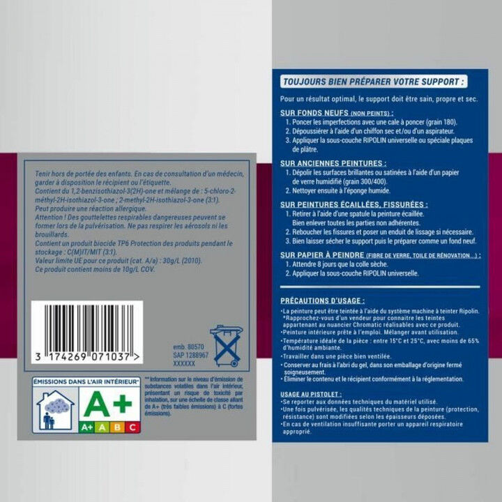 Vernice di Fondo Ripolin Bianco 2,5 L Mat