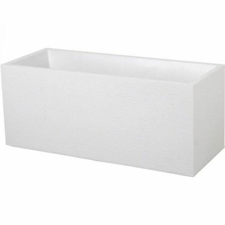 Vaso rettangolare da Balcone EDA EDA Graphit Bianco polipropilene Plastica 99,5 x 39 x 43 cm