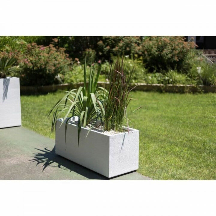 Planter EDA EDA Graphit White polypropylene Plastic 99,5 x 39 x 43 cm
