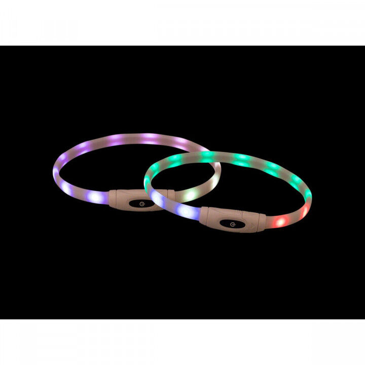 LED-halsband voor huisdieren Trixie Multicolour Siliconen Plastic