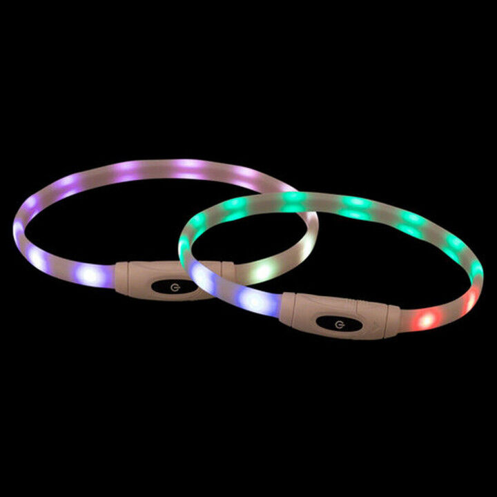 LED-halsband voor huisdieren Trixie Multicolour Siliconen Plastic