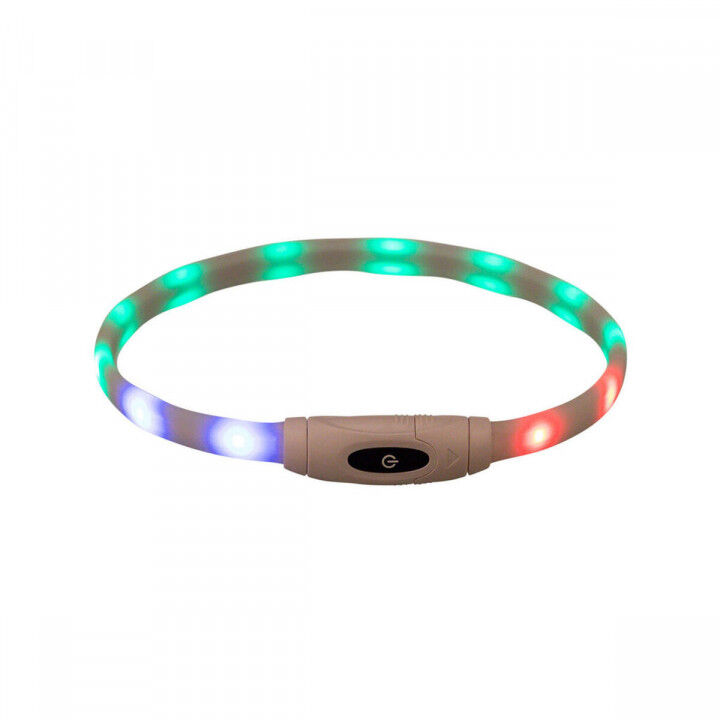 LED-halsband voor huisdieren Trixie Multicolour Siliconen Plastic