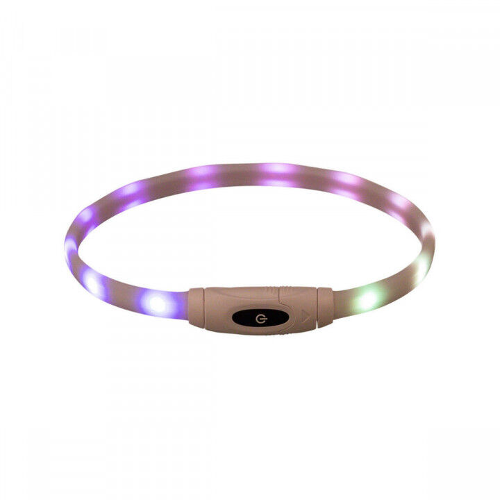 LED-halsband voor huisdieren Trixie Multicolour Siliconen Plastic