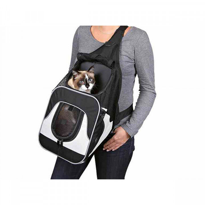 Sac à dos pour animaux de compagnie Trixie Savina Noir Gris 30 × 33 × 26 CM